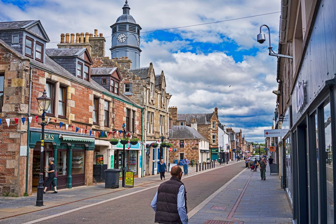 Dingwall, one of the towns on the NC500. 