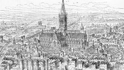 2YRYJ5J St. Paul's and the Neighbourhood in 1540