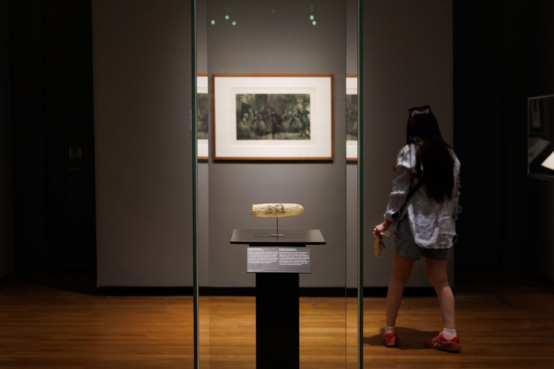 Rare 19th century condom with erotic etching goes on display at Dutch museum