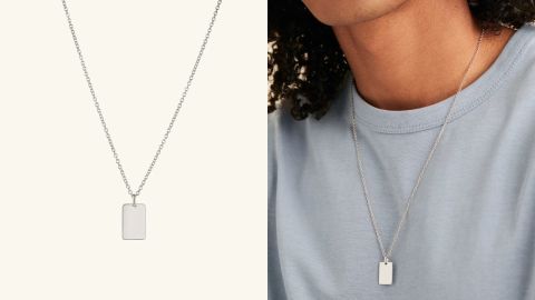 Cable Chain Tag Necklace