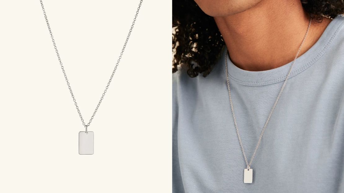Cable Chain Tag Necklace