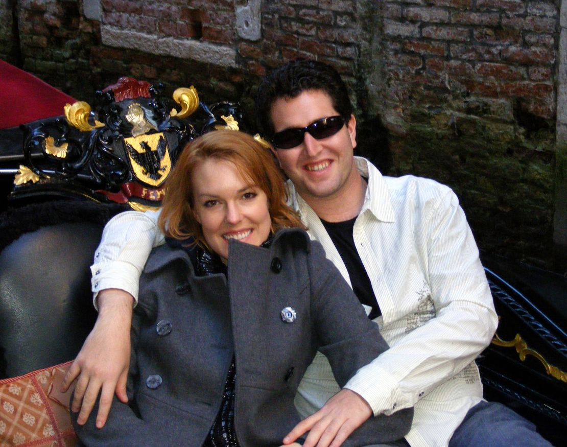 Here's Amy and Mike on a trip to Venice, Italy, in November 2007.