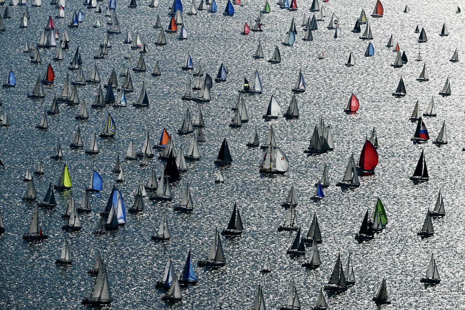 Boats sail at the start of the Barcolana Sailing Regatta in the Gulf of Trieste on Sunday, October 12. The Gulf of Trieste is in the northern part of the Adriatic Sea near Croatia, Italy and Slovenia. <a href="index.php?page=&url=https%3A%2F%2Fwww.cnn.com%2F2025%2F10%2F09%2Fworld%2Fgallery%2Fphotos-this-week-october-02-october-09">See last week in 36 photos</a>.