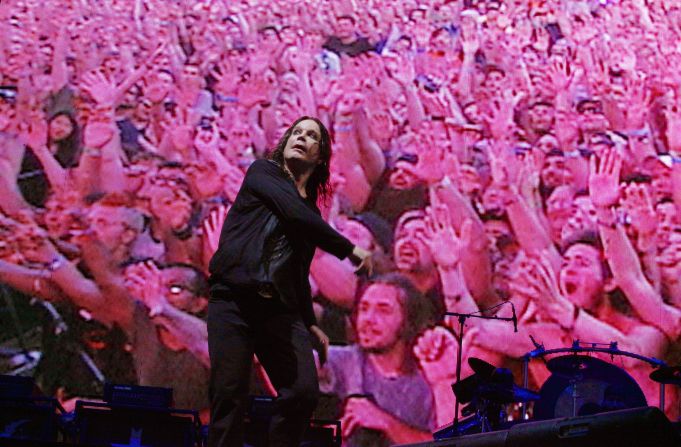 Osbourne appears at the Lollapalooza festival in Chicago in 2012.