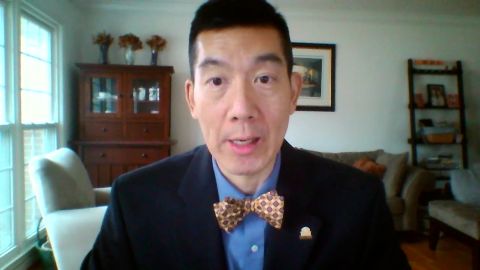Dr. Wilbur Chen speaks during an interview on February 15.