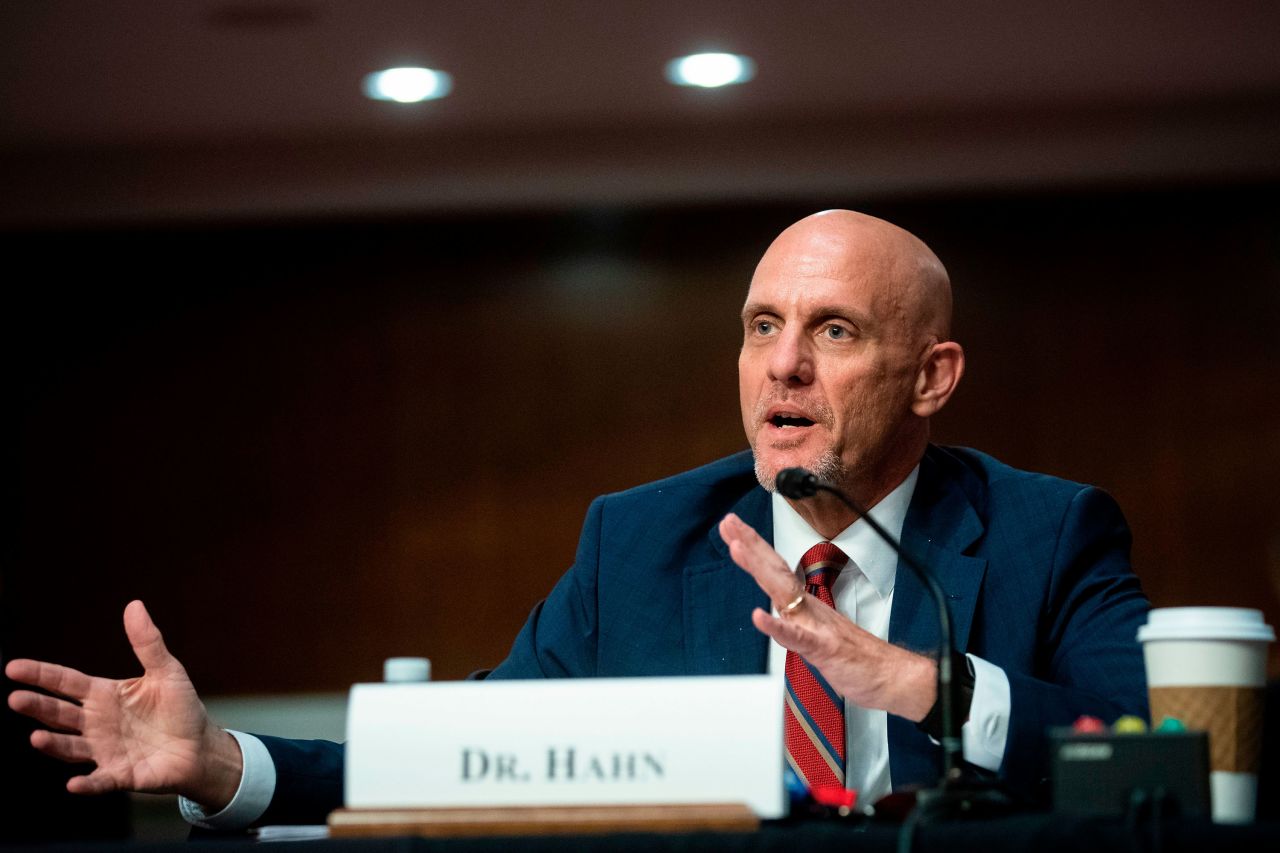 Dr. Stephen Hahn at hearing on Capitol Hill on June 30.