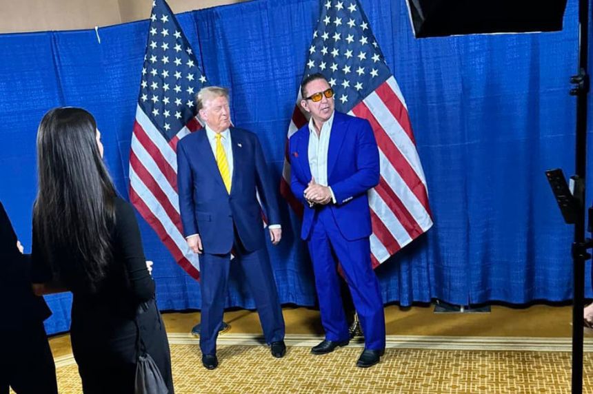 Paolo Tiramani is pictured with Donald Trump in this photo posted to Tiramani’s Instagram account in 2024.