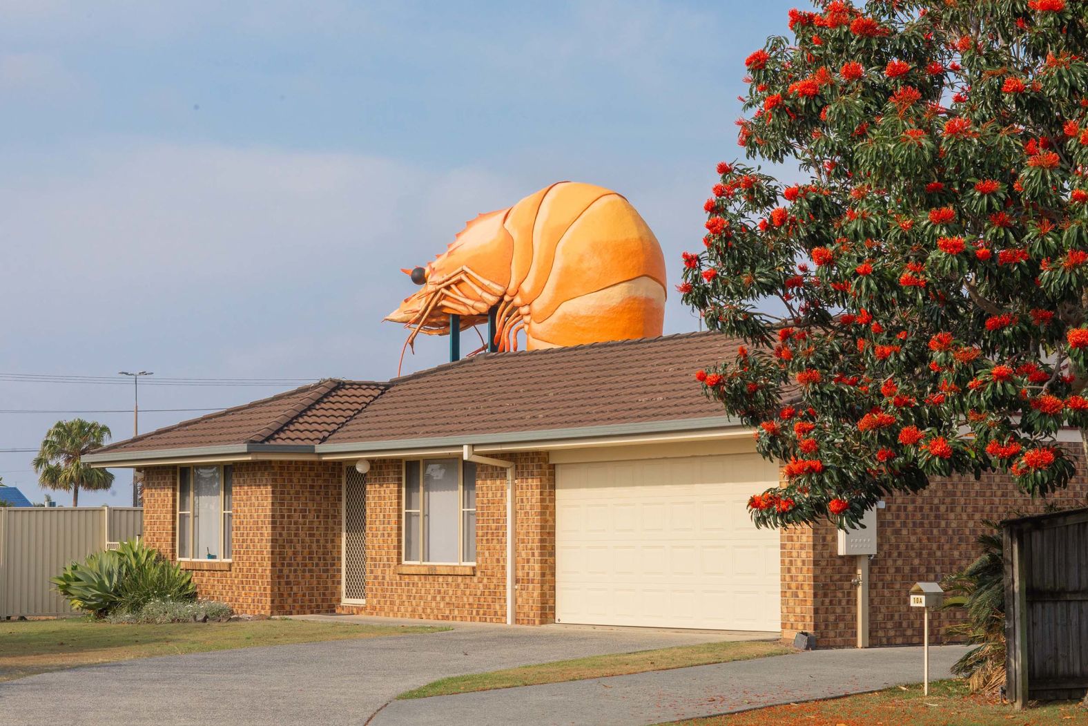 The Big Prawn is seen in Ballina, Australia, on Wednesday, October 8. The <a href="index.php?page=&url=https%3A%2F%2Fwww.discoverballina.com.au%2Fexplore%2Fattraction%2Fbig-prawn%2F" target="_blank">Ballina Prawn</a> is part of a collection of "Big Things" found across Australia.