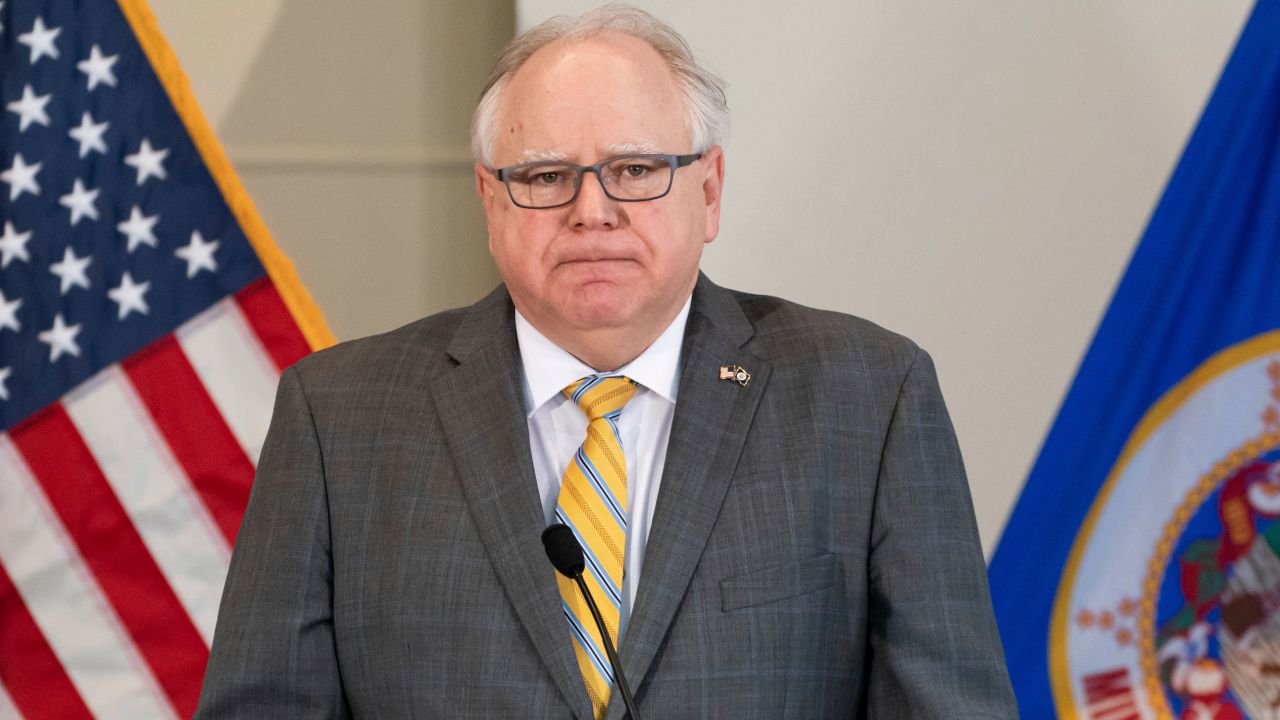 Minnesota Gov. Tim Walz speaks on May 29.