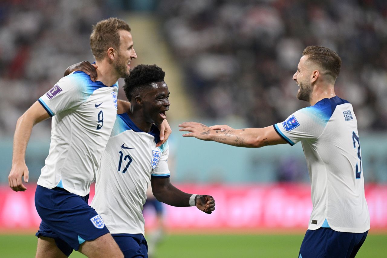 Bukayo Saka bags his brace and England is laughing.