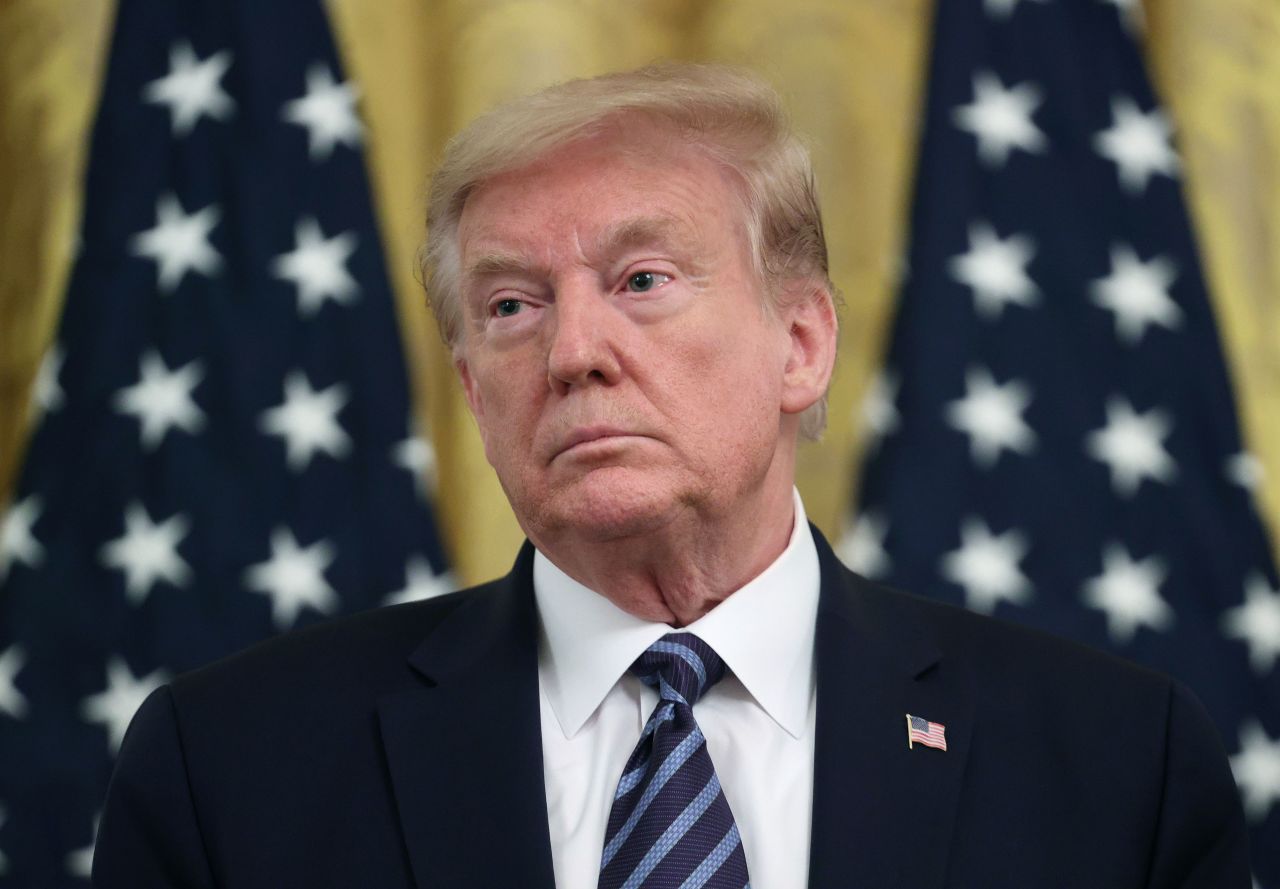 President Donald Trump during an event at the White House on April 30.