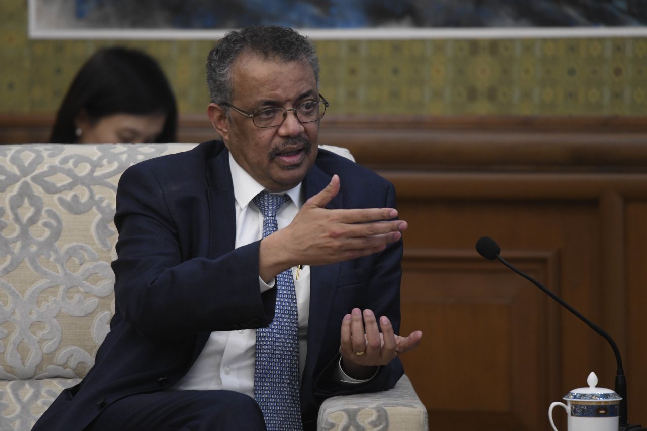 Tedros Adhanom Ghebreyesus pictured in Beijing on January 28.