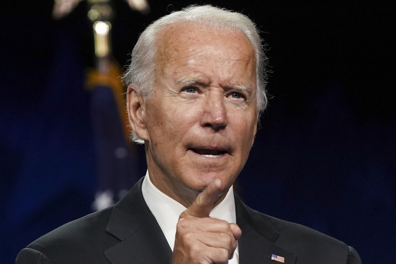 Former Vice President Joe Biden, Democratic presidential nominee, speaks during the Democratic National Convention at the Chase Center in Wilmington, Delaware, U.S., on Thursday, August 20.  