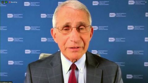 Dr. Anthony Fauci speaks remotely during the Research! America 2020 Summit.