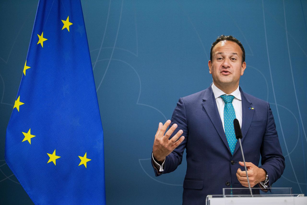 Leo Varadkar said there was a contradiction between Johnson's words and what was in the submitted papers.