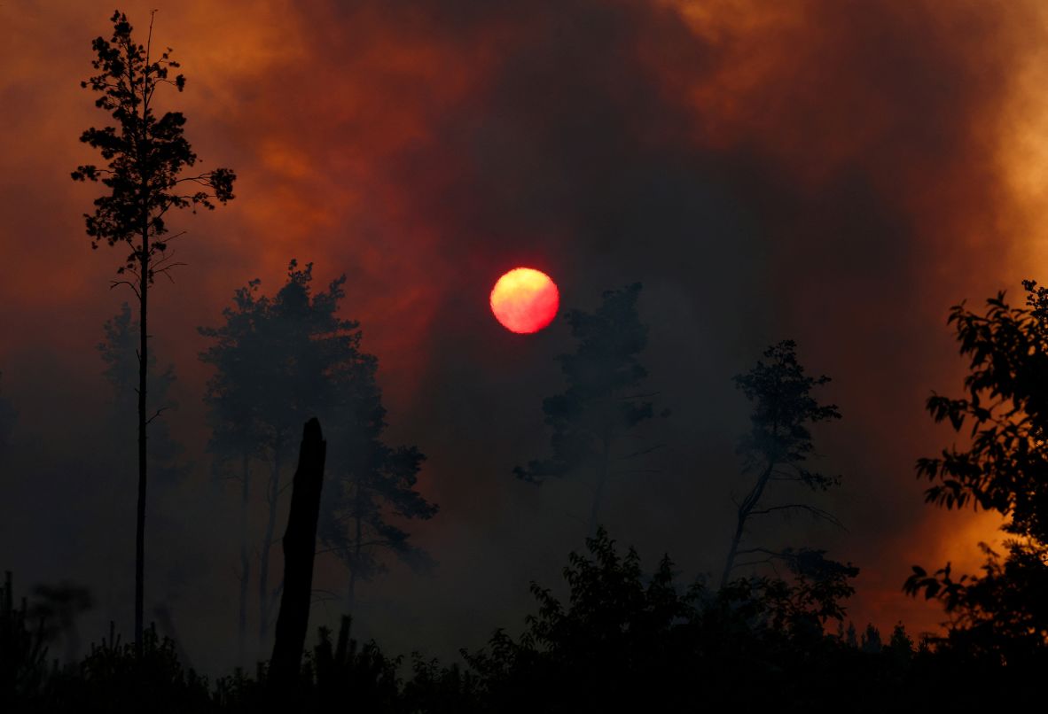 Smoke rises from a wildfire near Zeithain, Germany, on Thursday, July 3,. <a  target="_top" href="/newspapers?url=https://www.cnn.com/2025/07/03/world/gallery/photos-this-week-june-26-july-03">See last week in 36 photos</a>.