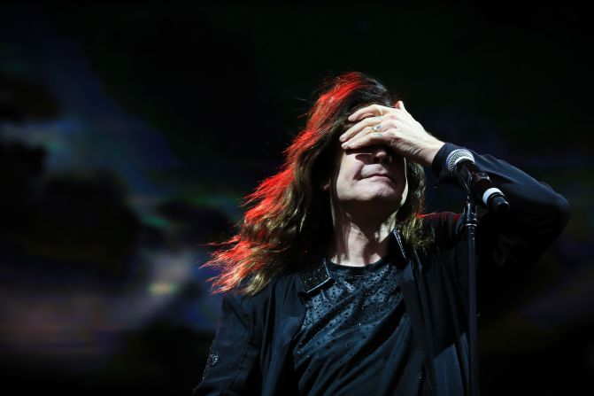 Osbourne performs with Black Sabbath at a festival in London’s Hyde Park in 2014.