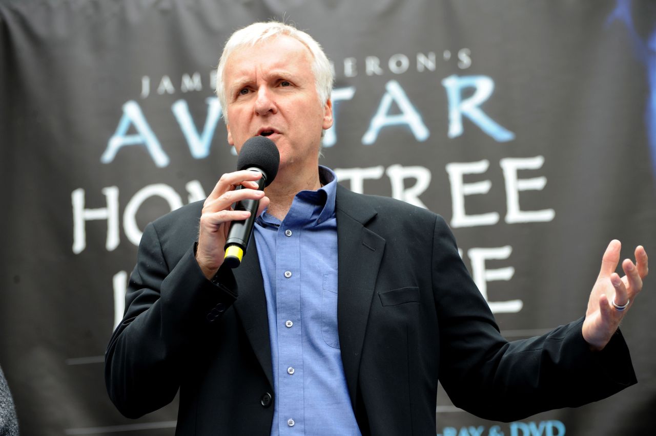 "Avatar" Director James Cameron speaks at an event in Los Angeles, California, in 2010.