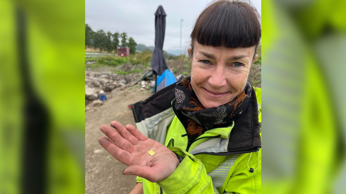 A total of 35 gold foil figures have been found at the Hov temple site. The five most recently found were discovered during an excavation led by Kathrine Stene, an archaeologist at the Museum of Cultural History at the University of Oslo.