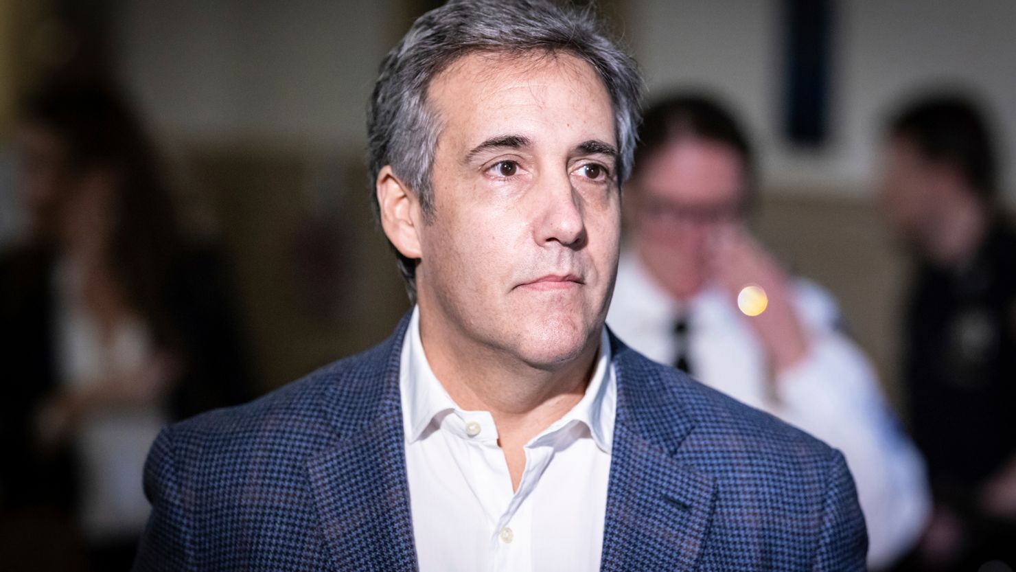 In this October 2023 photo, Michael Cohen leaves for a break during the civil business fraud trial of former President Donald Trump at New York Supreme Court in New York.