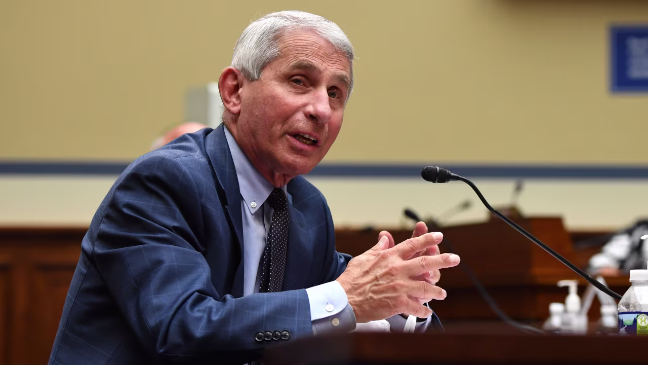 Dr. Anthony Fauci testifies during a House Subcommittee on the Coronavirus Crisis hearing on July 31 in Washington, DC. 