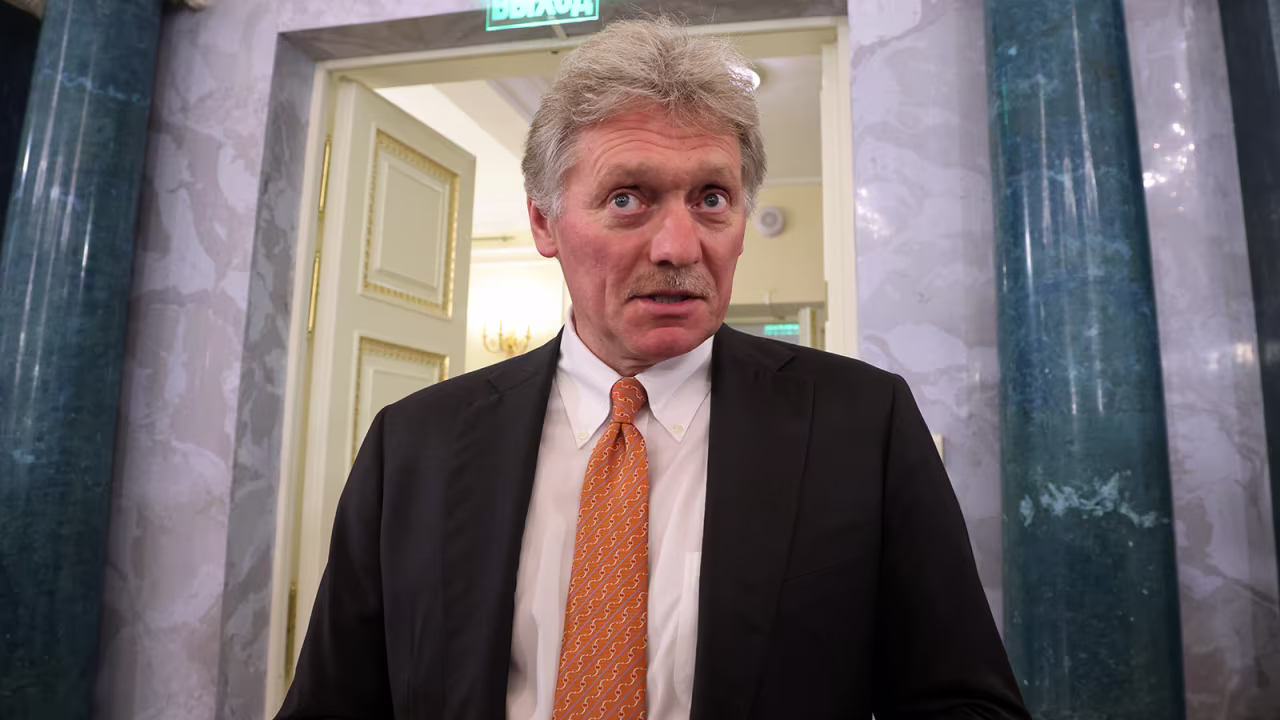 Kremlin spokesman Dmitry Peskov leaves a meeting with African leaders on June 17, in St Petersburg, Russia. 