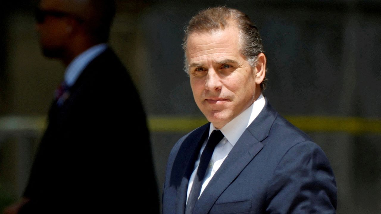 Hunter Biden departs federal court after a plea hearing on two misdemeanor charges of willfully failing to pay income taxes in Wilmington, Delaware, on July 26, 2023.