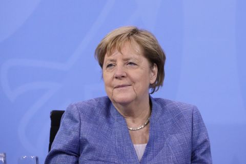 German Chancellor Angela Merkel is pictured during a press conference on June 10, in Berlin, Germany.