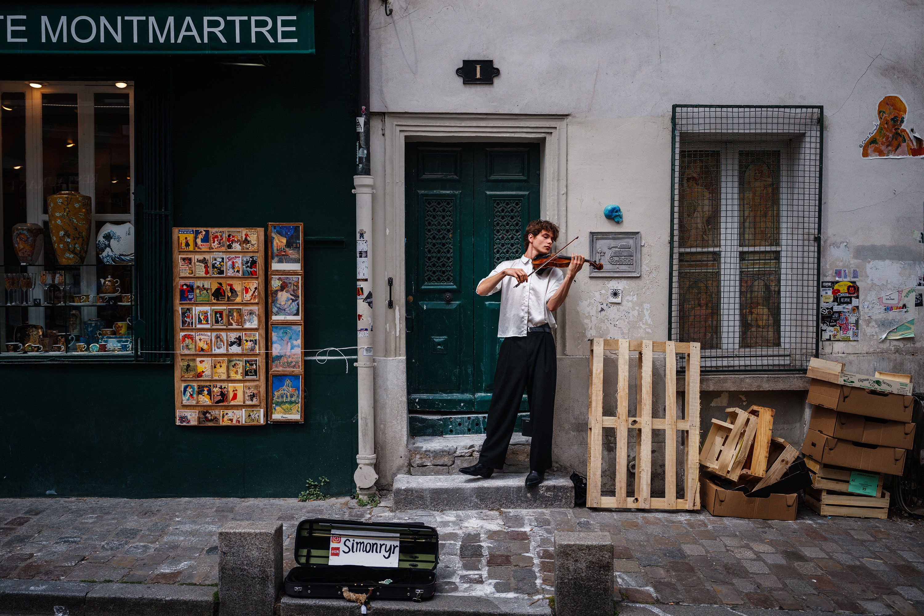 A musician plays the violin on a street in Paris on Thursday, July 11. <a href="https://www.cnn.com/2024/07/11/world/gallery/the-week-in-29-photos">See last week in 29 photos</a>.