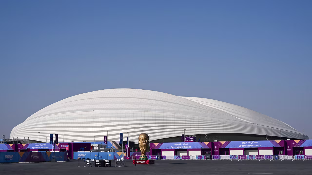 The Al-Janoub Stadium is seen on November 20.