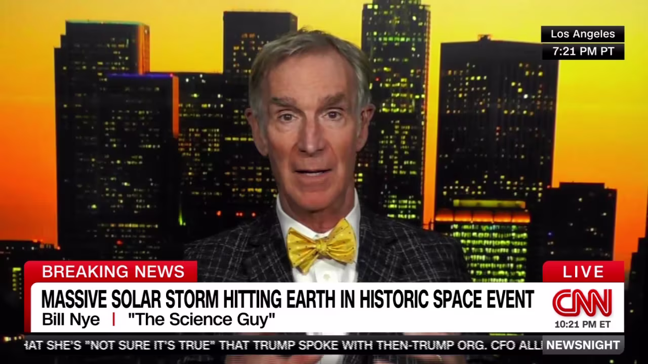 Bill Nye the Science Guy speaks to CNN on Friday, May 10.