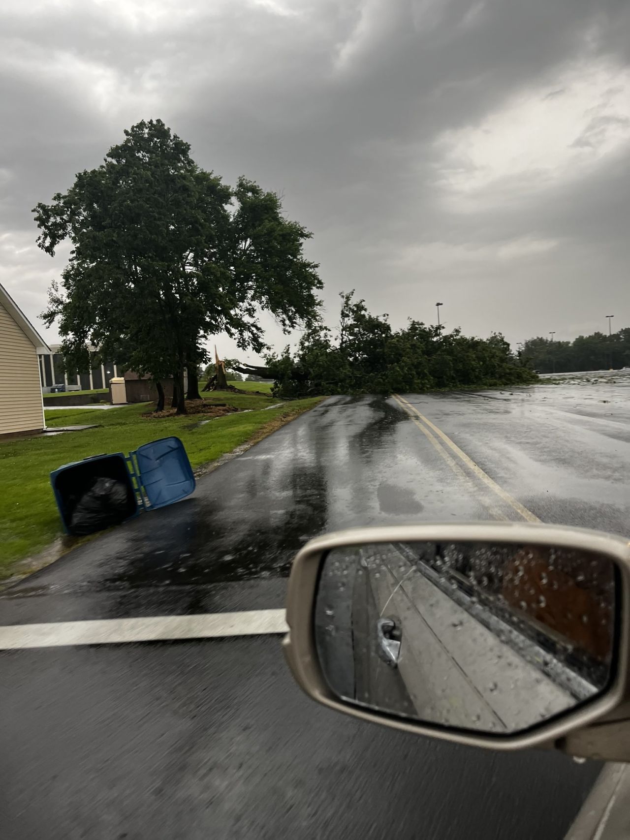 Storm damage is seen in Mayfield, Kentucky, on May 26.