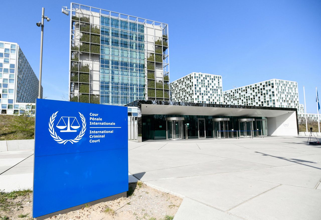 The exterior of the International Criminal Court in The Hague, Netherlands, is seen in 2021.