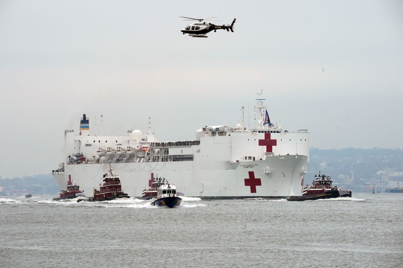 USNS Comfort on March 30