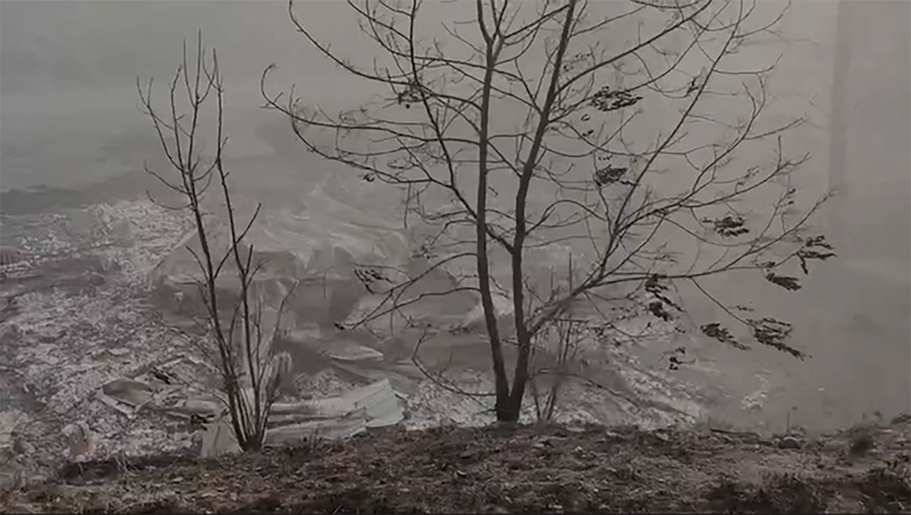 Wildfire damage is seen in Ruidoso, New Mexico, on Wednesday. 