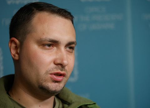Gen. Kyrylo Budanov, chief of the Defense Intelligence of Ukraine, attends a press conference in Kyiv on September 22.