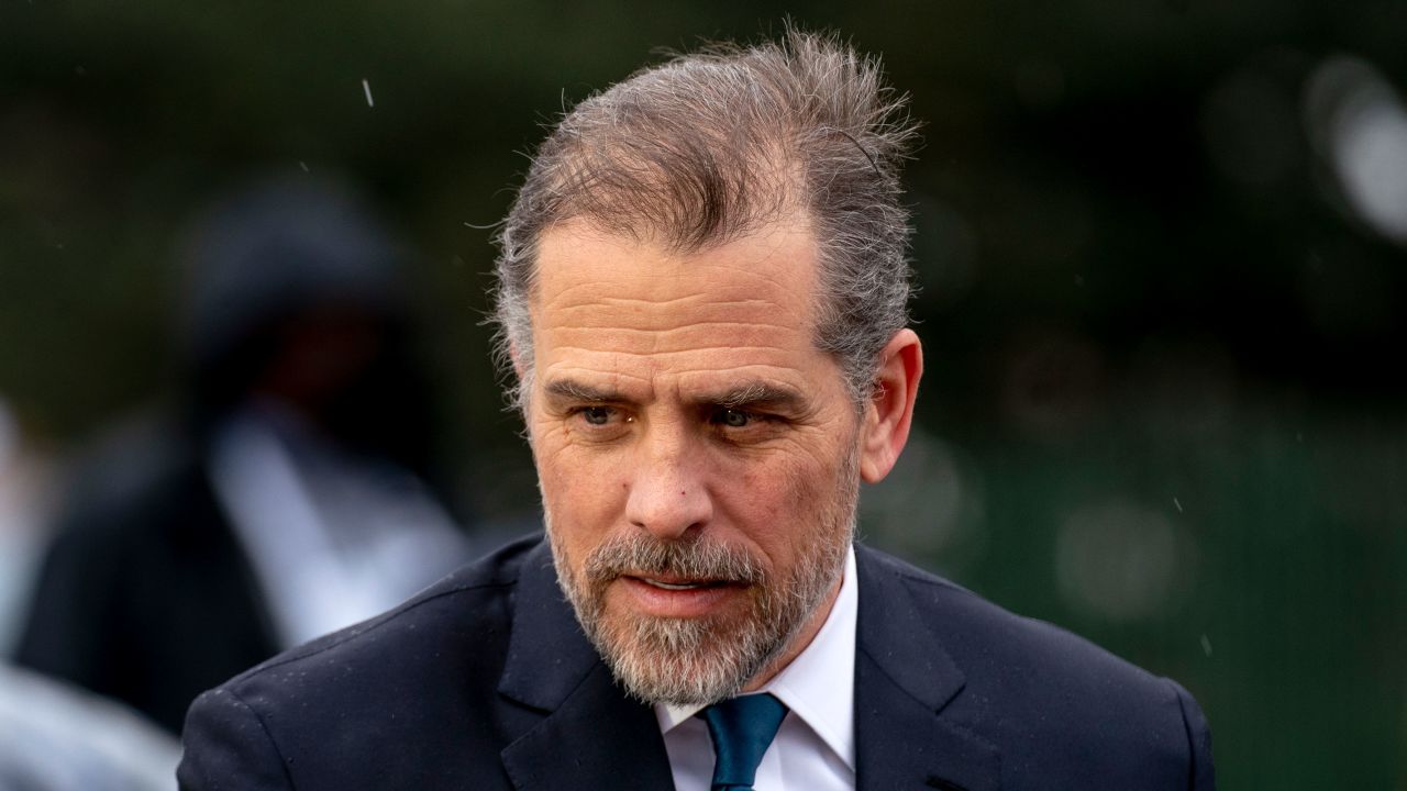 Hunter Biden, the son of President Joe Biden, speaks to guests during the White House Easter Egg Roll on the South Lawn of the White House, in April 2022 in Washington, DC. 