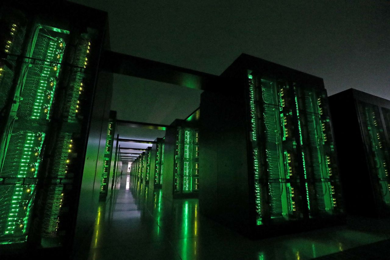 The Fugaku supercomputer is pictured at the Riken Center for Computational Science in Kobe, Japan, on June 16.