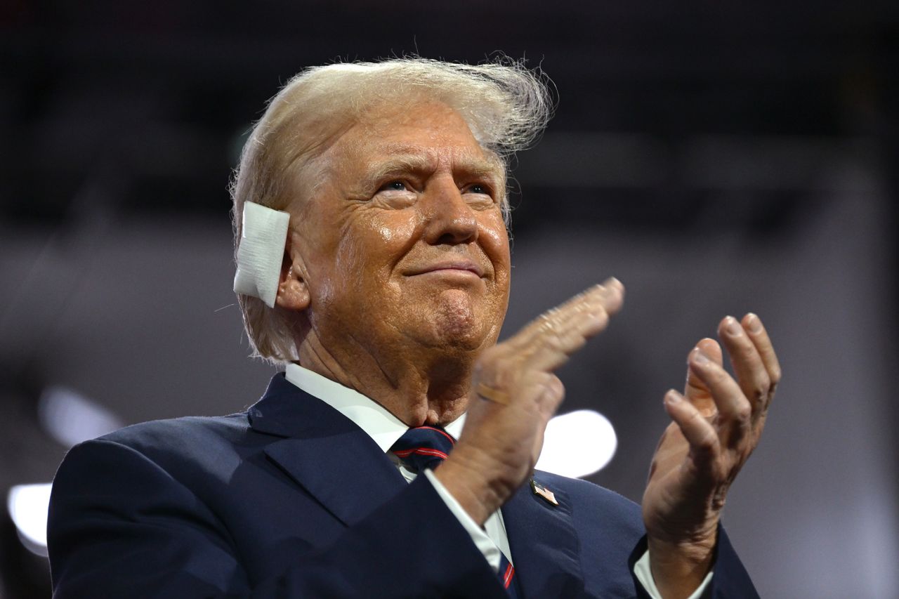 Donald Trump attends the 2024 Republican National Convention in Milwaukee, on July 17. 