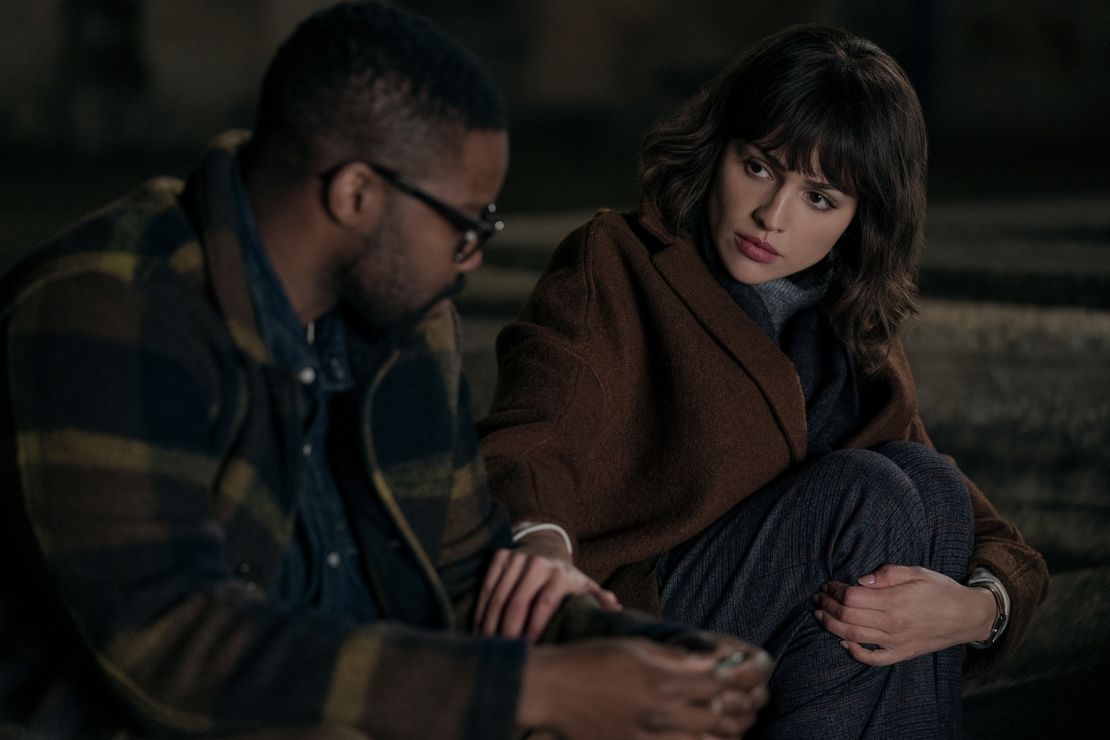 Jovan Adepo and Eiza González in 