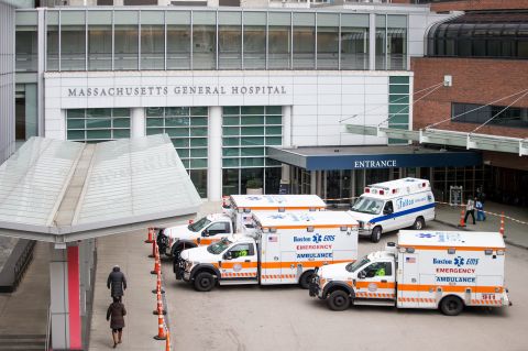 The exterior of Massachusetts General Hospital in Boston.