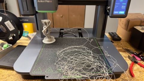 Waking up to an overnight 3D print