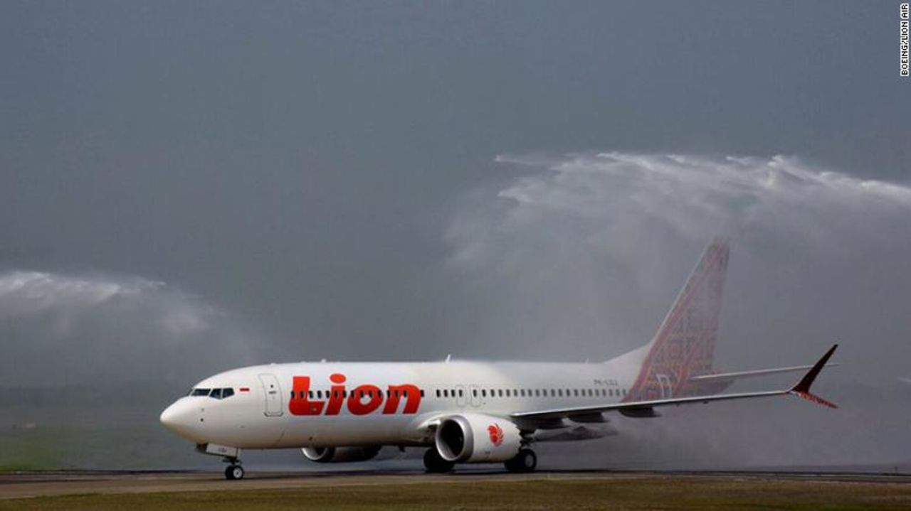 A Lion Air Boeing 737 MAX 8.