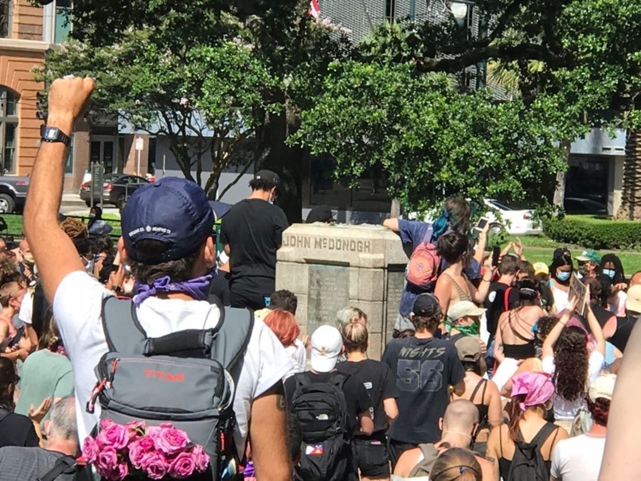 A protest Saturday in New Orleans