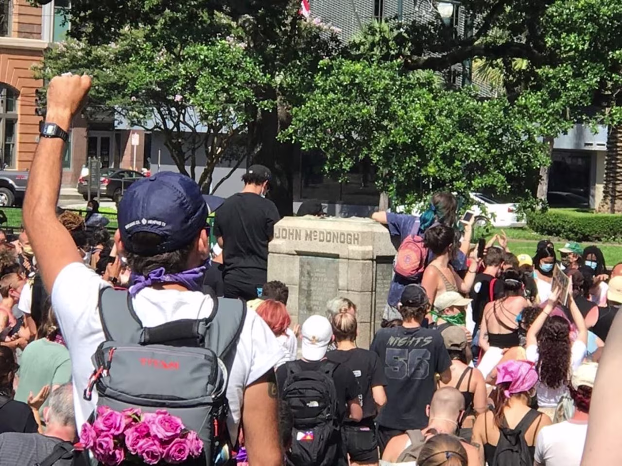 A protest Saturday in New Orleans