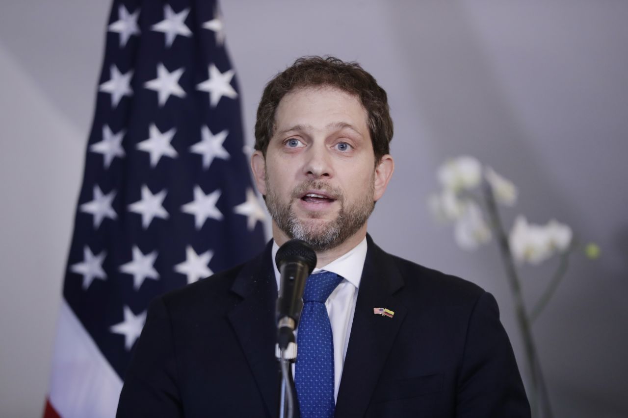 U.S. Deputy National Security Advisor Jon Finer speaks in Bogota, Colombia, on July 22, 2022.