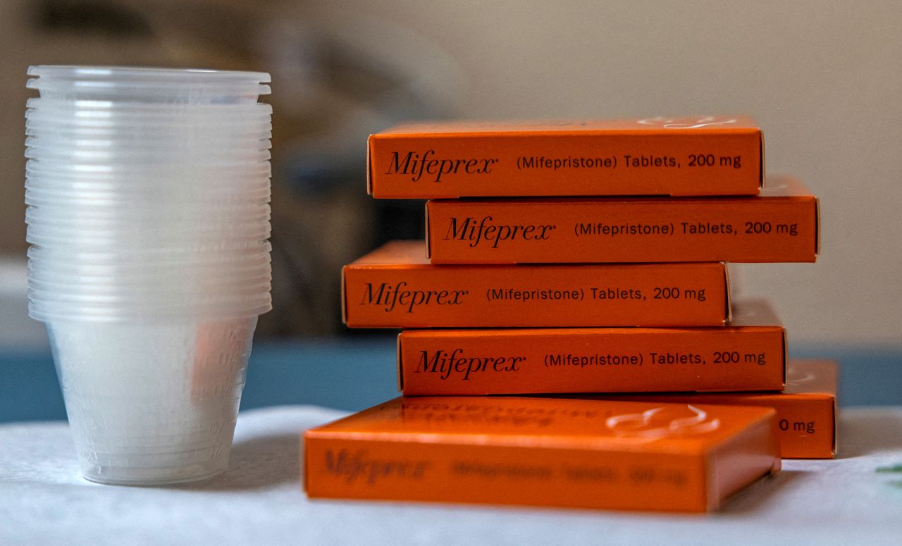 Boxes of mifepristone, the first pill given in a medical abortion, are prepared for patients at Women's Reproductive Clinic of New Mexico in Santa Teresa on January 13.