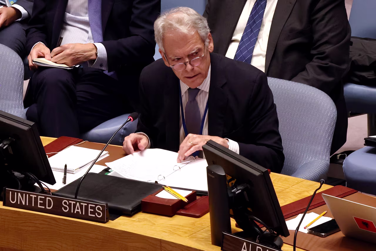 U.S. Ambassador for Special Political Affairs, Jeffrey DeLaurentis, speaks during a U.N. Security Council meeting at the United Nations Headquarters in New York, Unites on September 6, 2022 in New York City. 