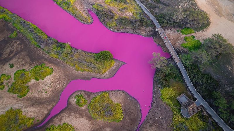 Едно езерце на Хаваите изглежда като излязло от приказка Водата
