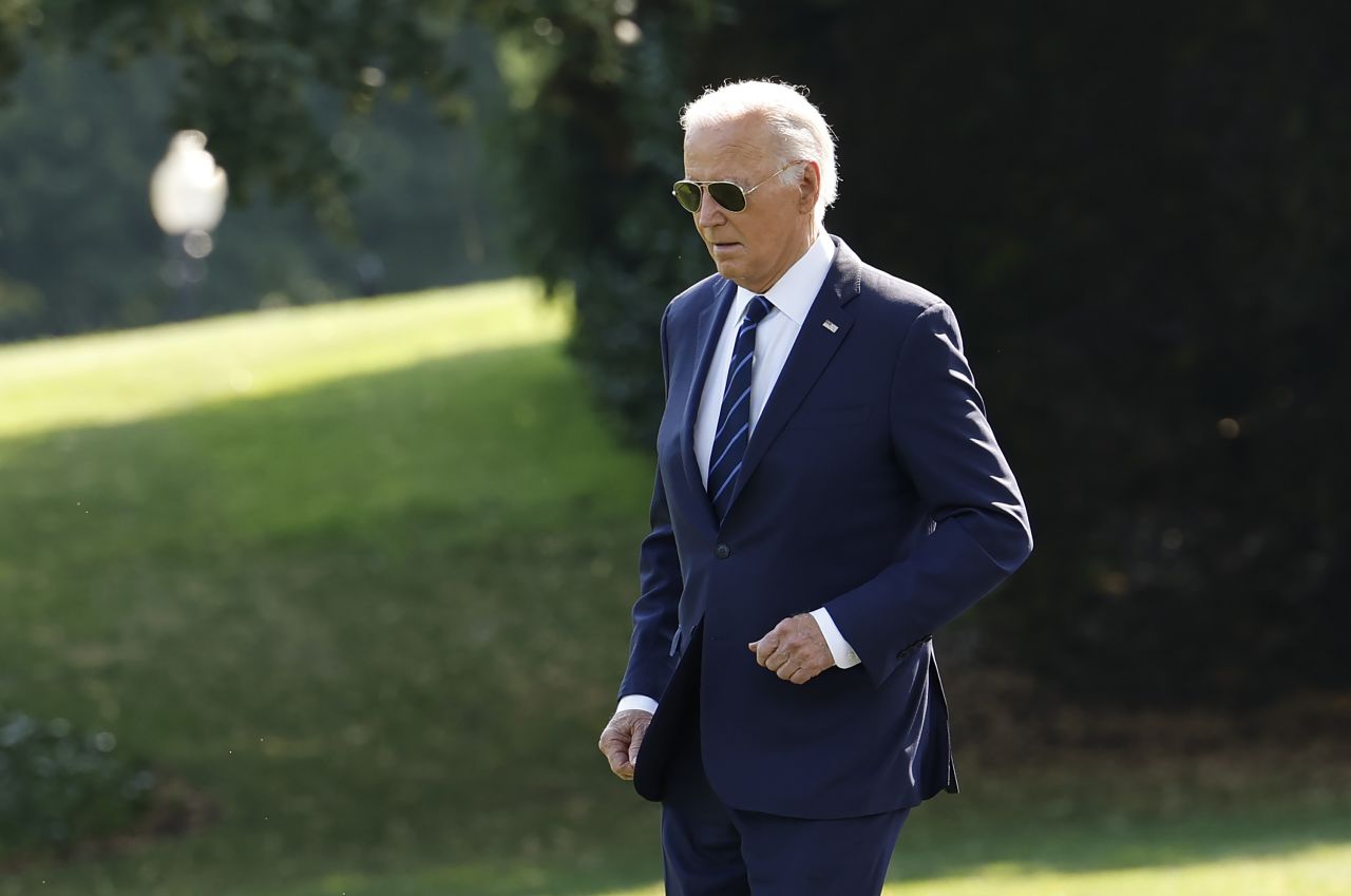 President Joe Biden departs the White House on July 15, in Washington, DC.